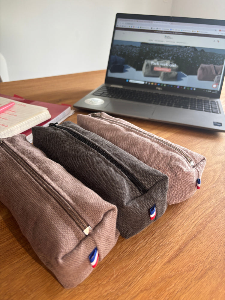Collection-Trousse-à-stylo Lin de France