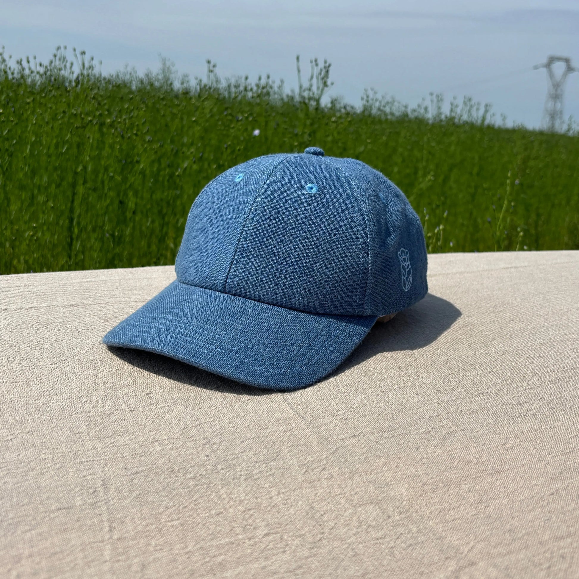Casquette Solène - Bleu Lin de France