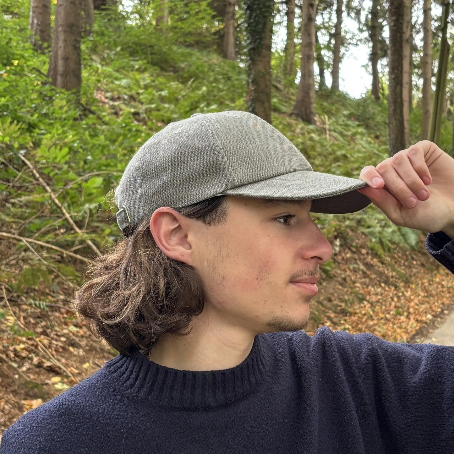 Casquette Solène - Gris Foncé Lin de France