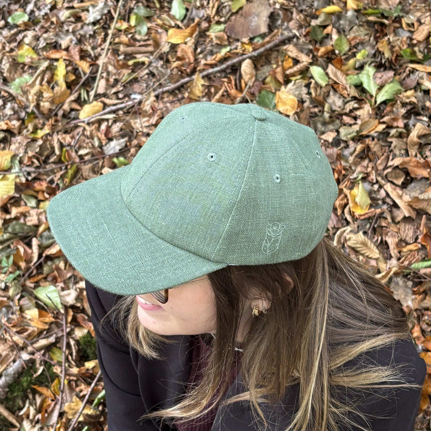 Casquette Solène - Vert Foncé Lin de France