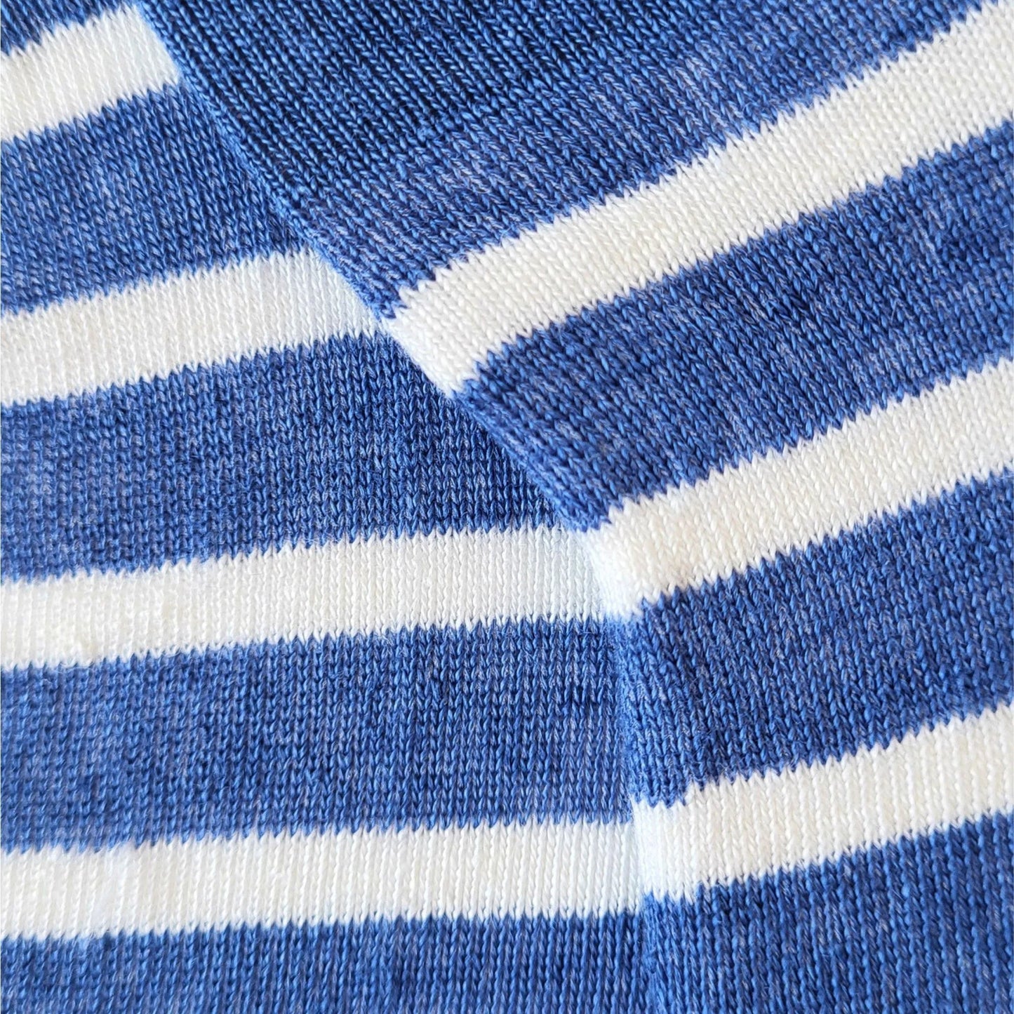 Mini-socquettes Femme - Rayures bleu et blanc