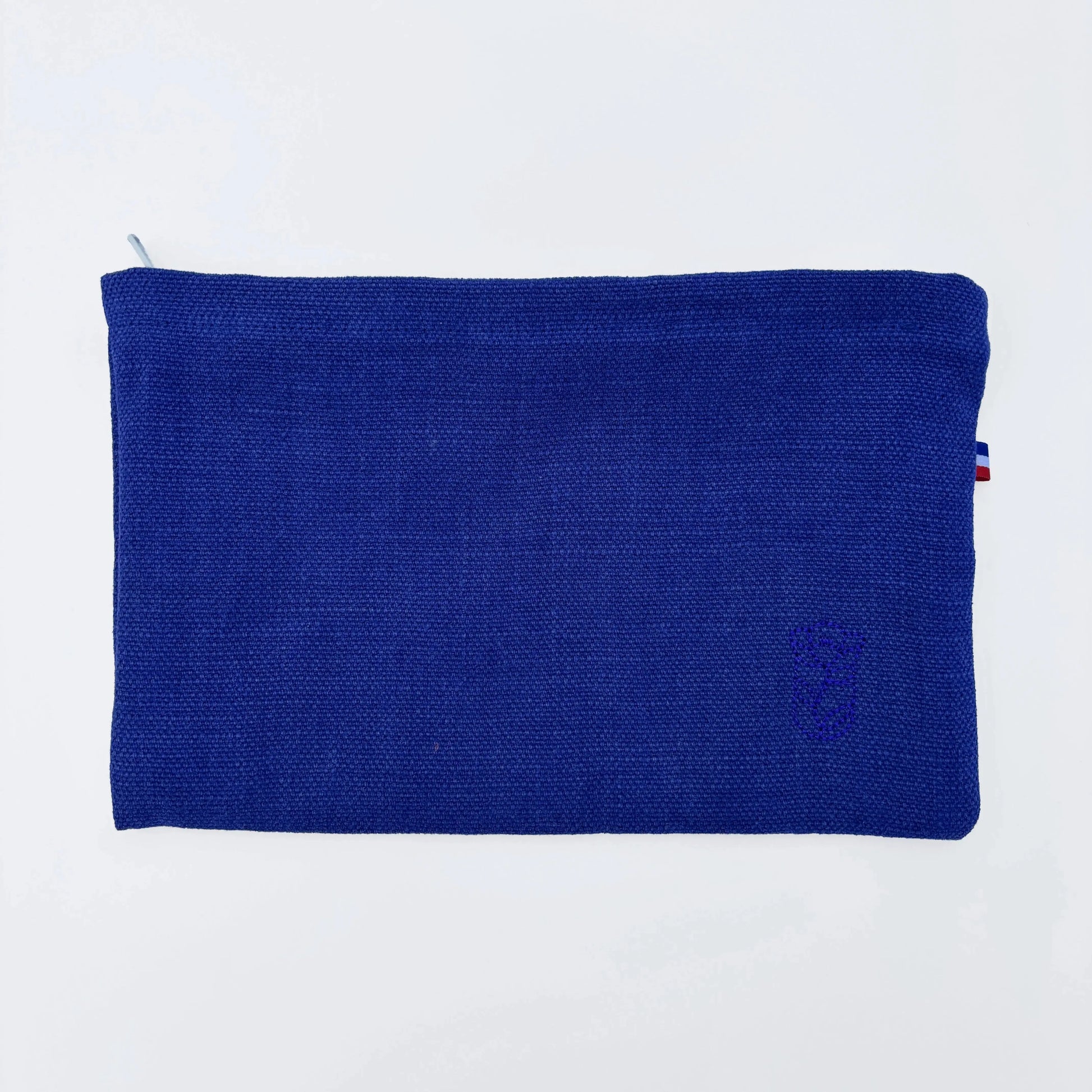 Pochette Victoire - Bleu Électrique Lin de France