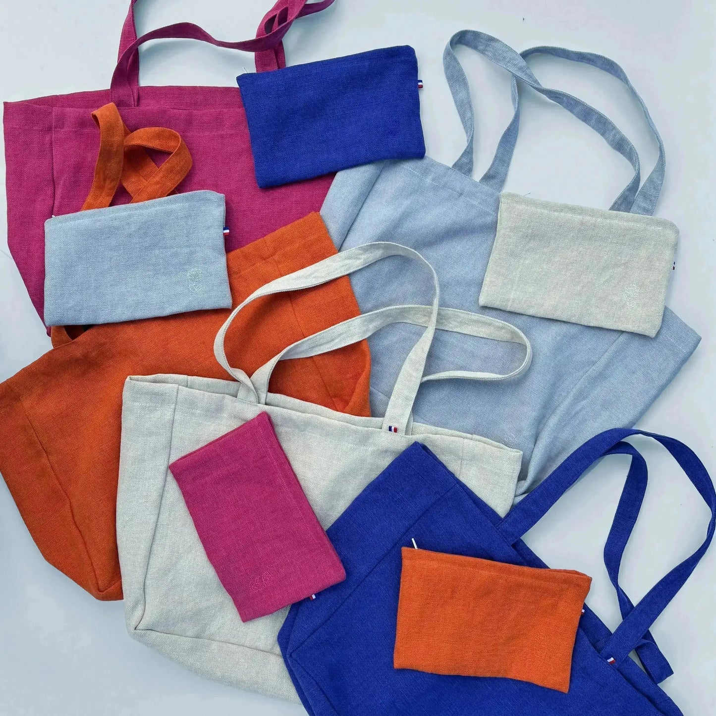 Pochette Victoire - Orange Lin de France