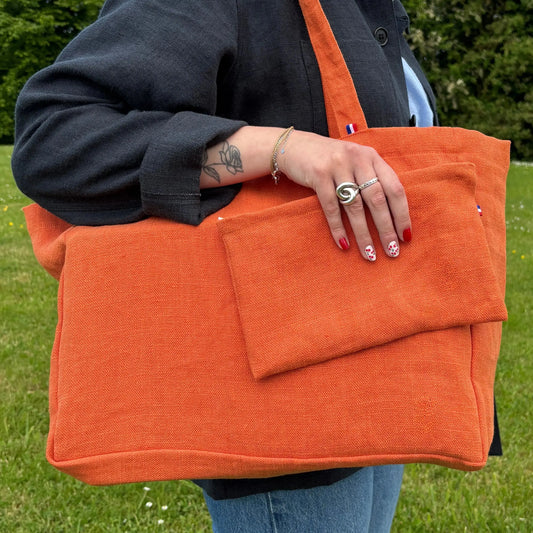 Cabas Noé - Orange Lin de France