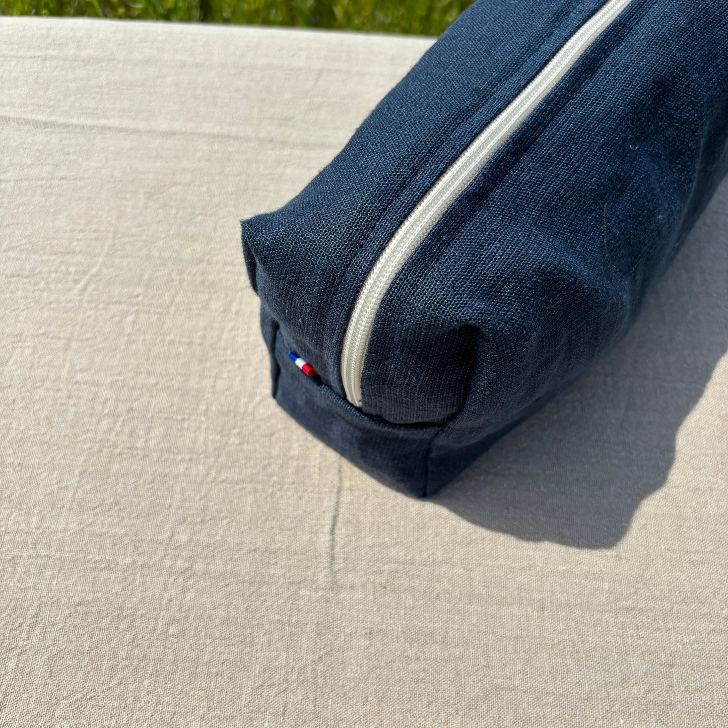 Trousse de toilette - Bleu Marine Lin de France