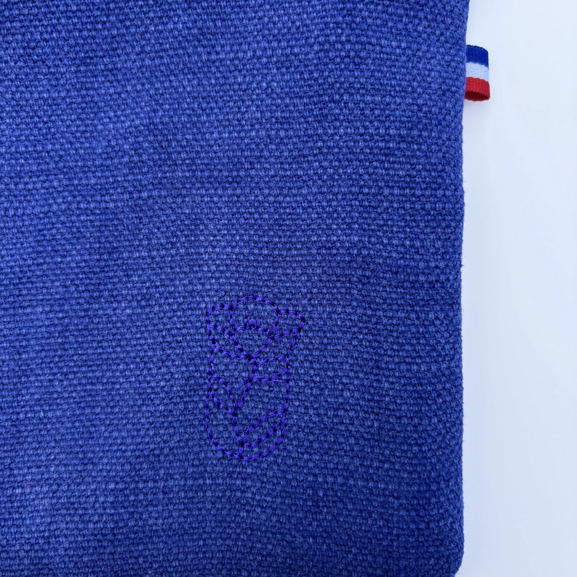 Pochette Victoire - Bleu électrique Lin de France