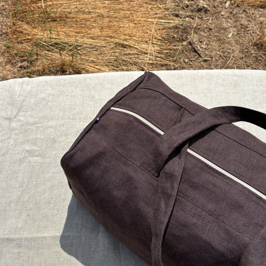 Sac de voyage Ethan - Marron-Lin de France
