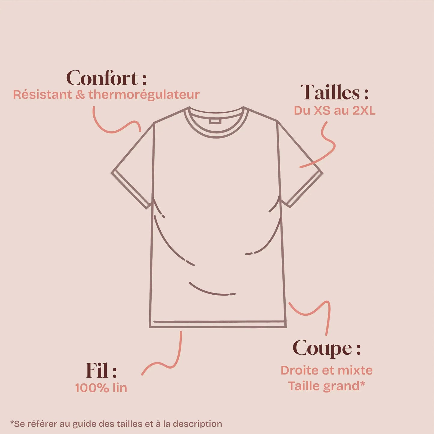T-shirt Gabriel - Écru Lin de France