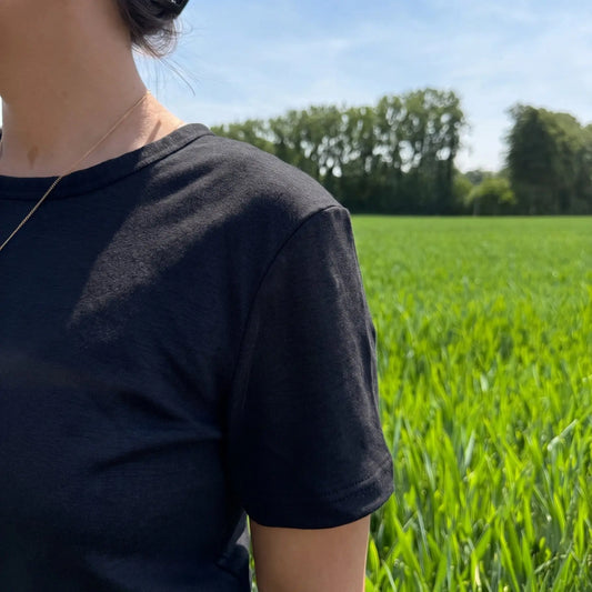 T-shirt Gabriel - Noir-Lin de France