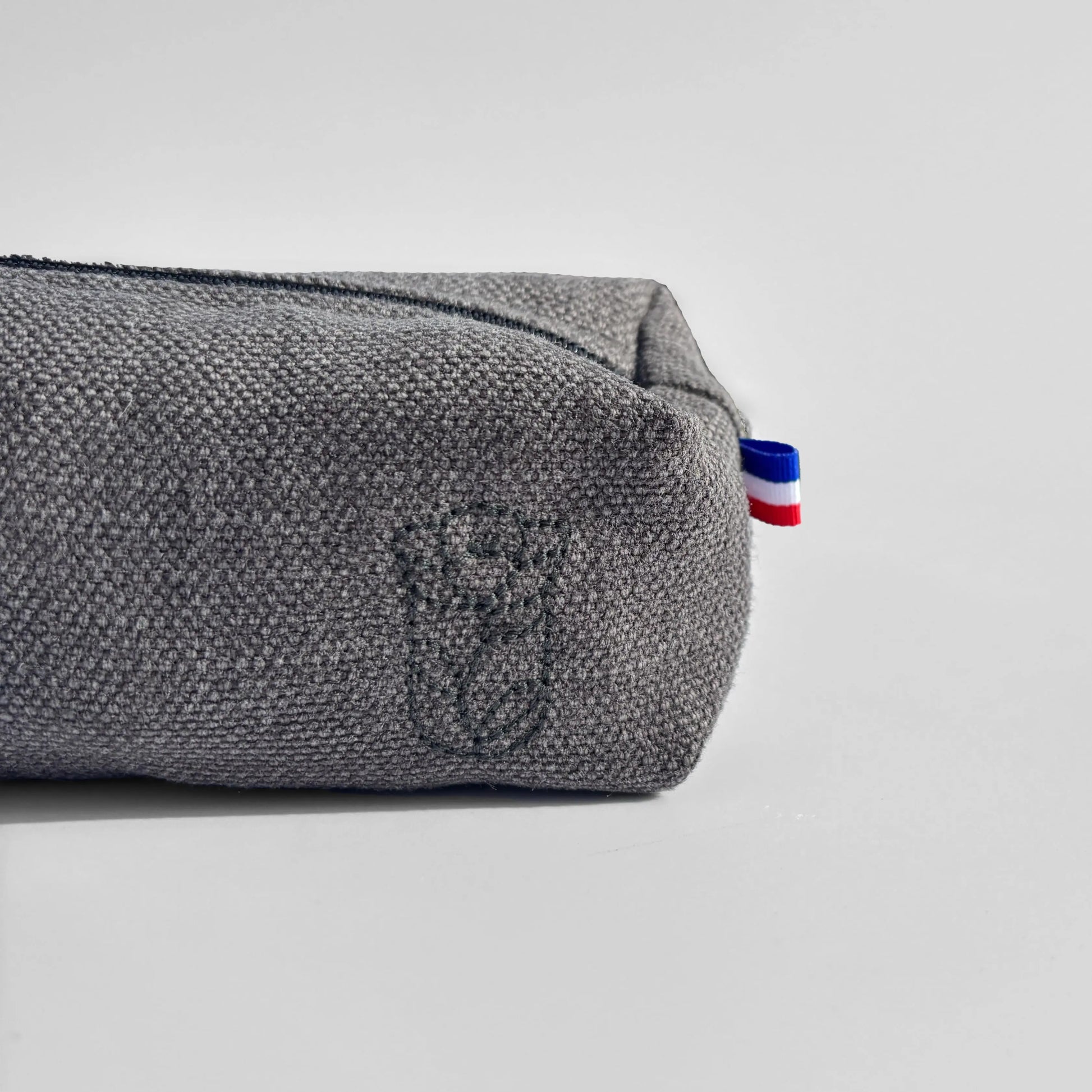Trousse à stylo Émeline - Gris Foncé Lin de France