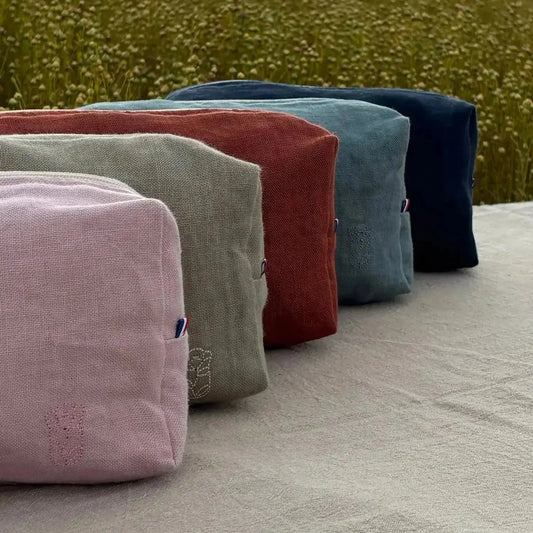 Trousse de toilette Aglaé - Naturel Lin de France