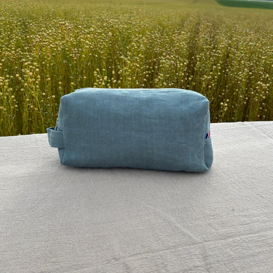 Trousse de toilette Aglaé - Céladon Lin de France