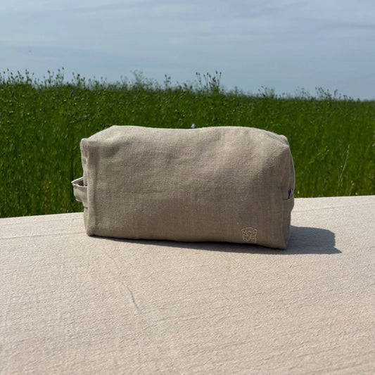 Trousse de toilette Aglaé - Naturel Lin de France