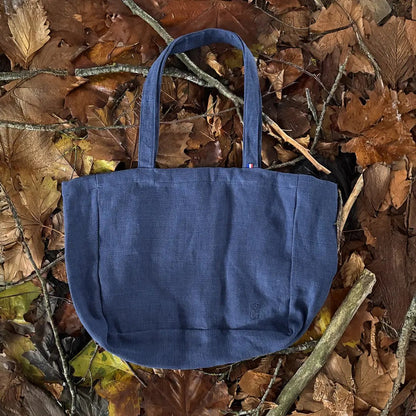 Cabas Noé - Bleu Foncé - Lin de France