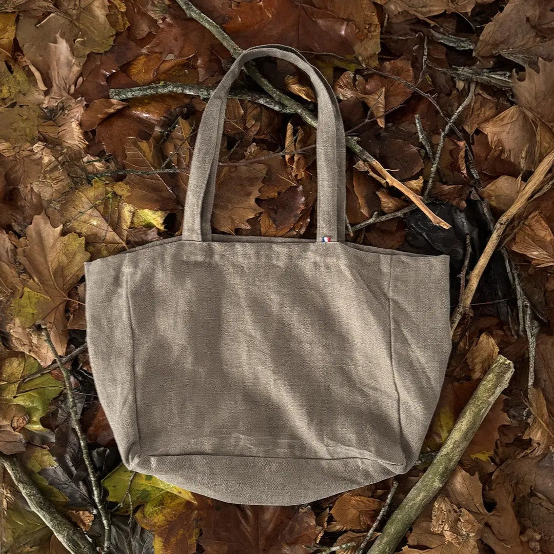 Cabas Noé - Marron Glacé - Lin de France