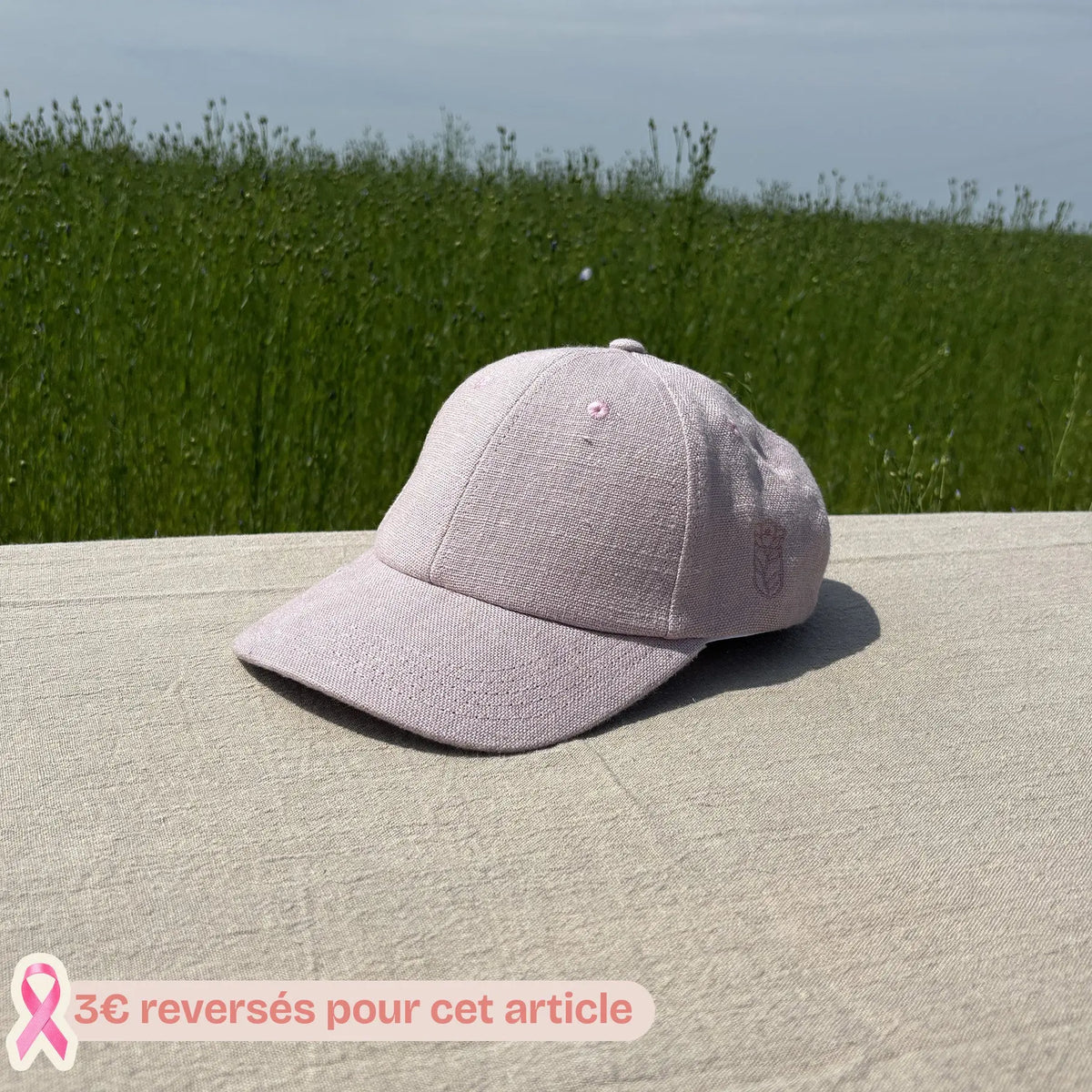 Casquette Solène - Rose Lin de France