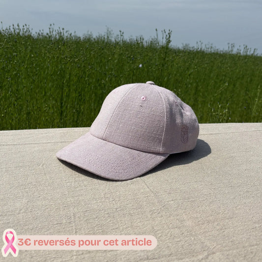 Casquette Solène - Rose Lin de France