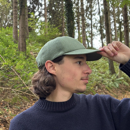 Casquette Solène - Vert Foncé Lin de France
