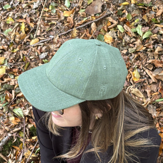 Casquette Solène - Vert Foncé Lin de France