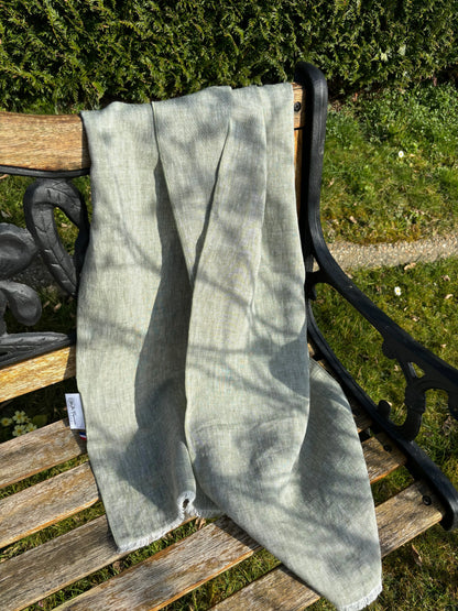 Chèche Vert Kaki Lin de France