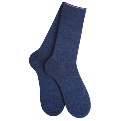 Chaussettes Homme - Bleu Marine-Lin de France