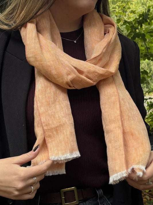 Chèche Capucine Lin de France