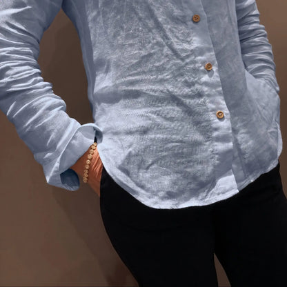 Chemise Femme Constance - Bleu Ciel - Lin de France