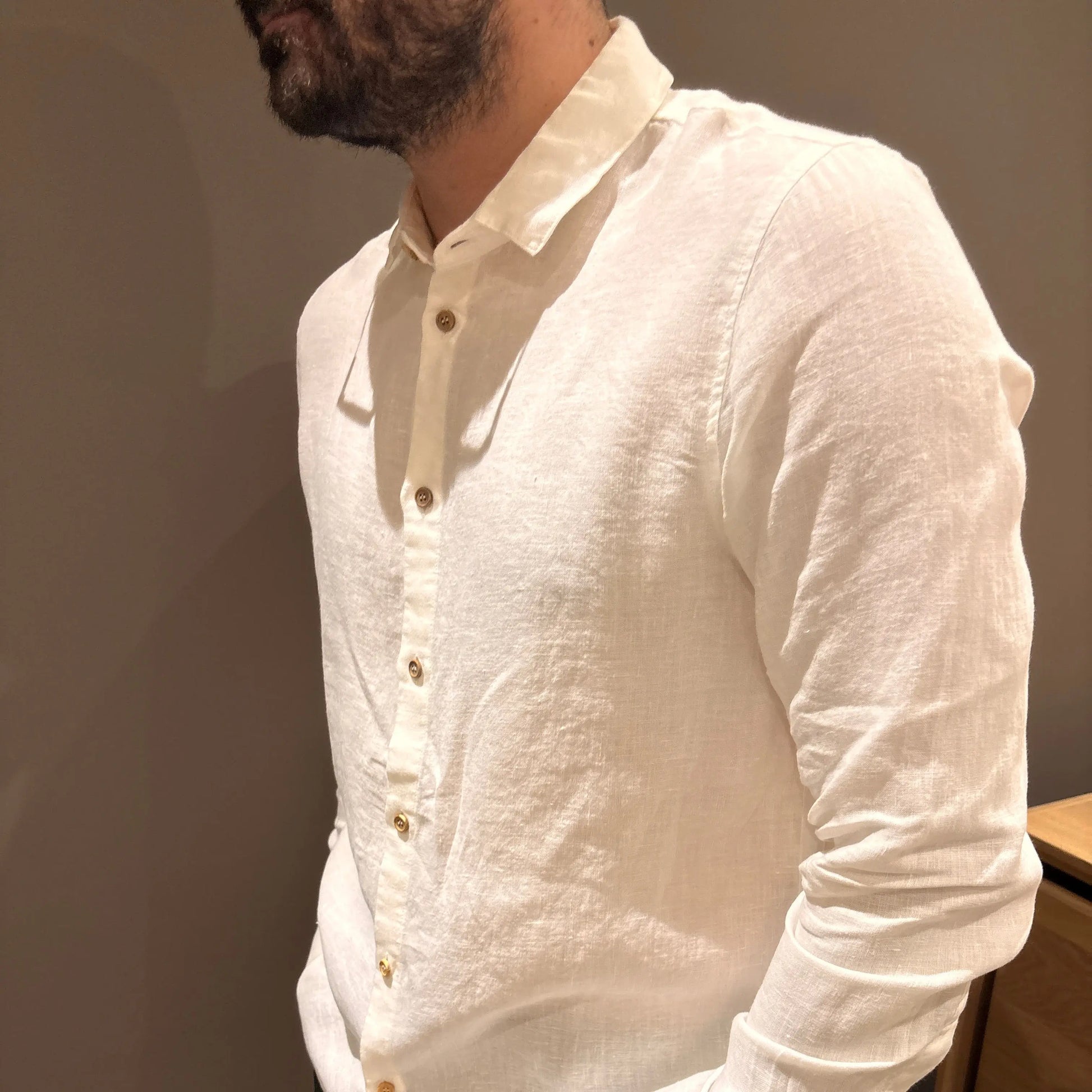 Chemise Homme Constance - Blanc - Lin de France