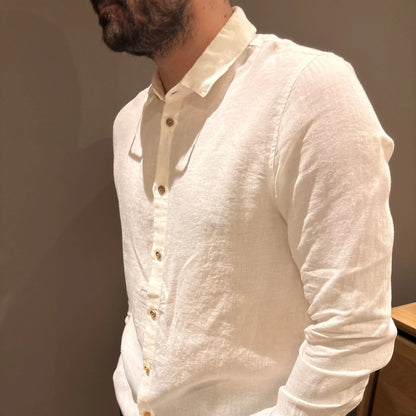 Chemise Homme Constance - Blanc - Lin de France