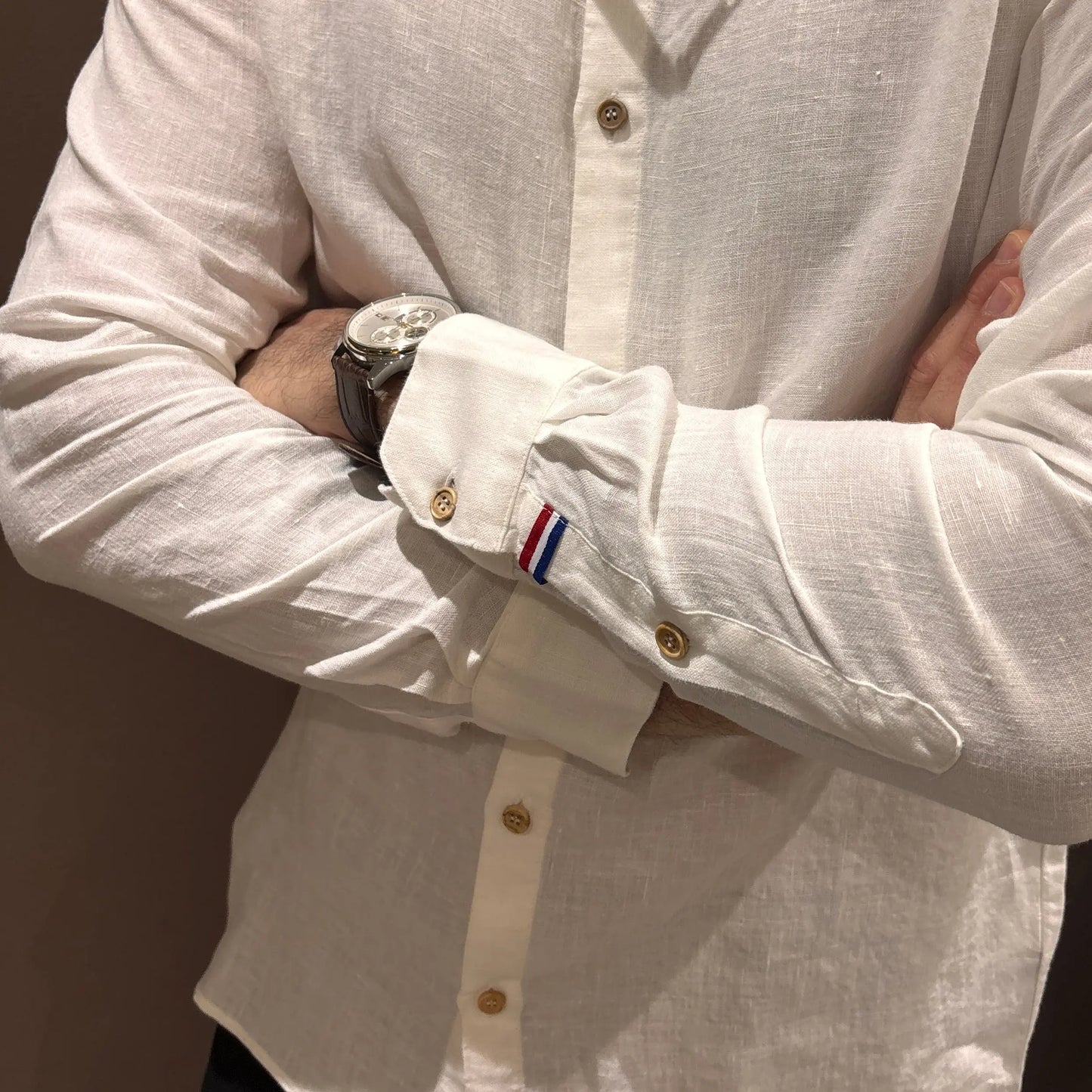 Chemise Homme Constance - Blanc - Lin de France