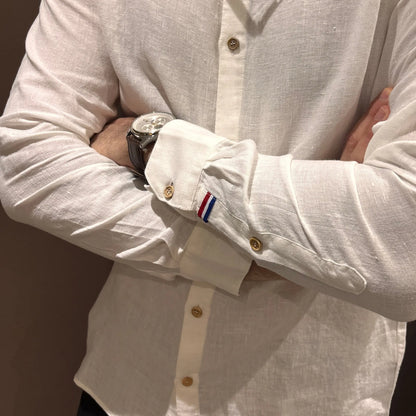 Chemise Homme Constance - Blanc - Lin de France