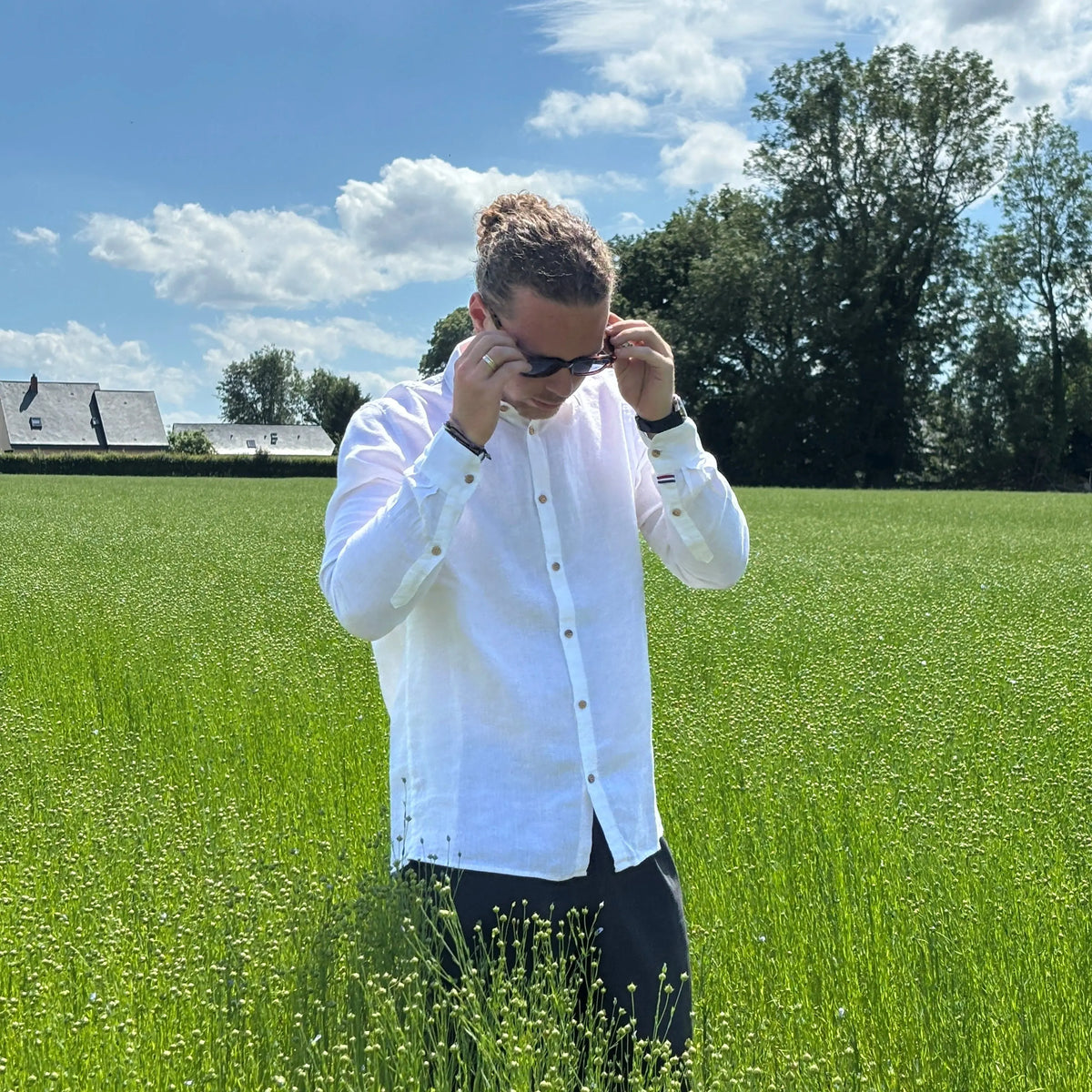 Chemise Homme Constance - Écru-Lin de France