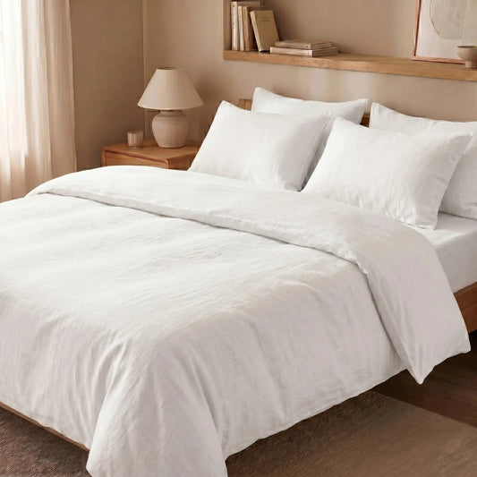Housse de couette Aurore - Blanc-Lin de France