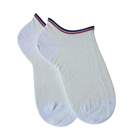 Chausettes Femme - Blanc - Lin de France