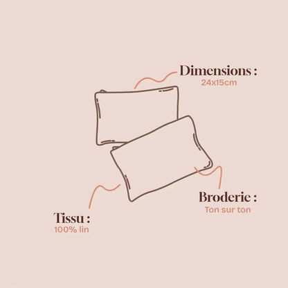 Pochette Victoire - Orange Lin de France