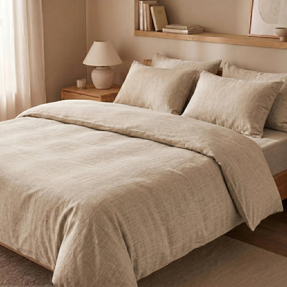 Housse de couette Aurore - Naturel - Lin de France