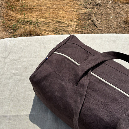 Sac de voyage Ethan - Marron-Lin de France