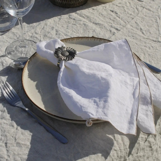 Serviettes de table Margaux – Blanc