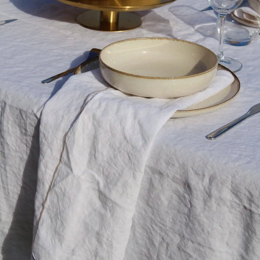 Serviettes de table Margaux – Blanc
