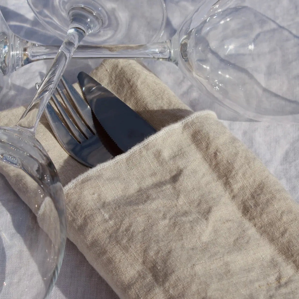 Serviettes de table Margaux – Naturel
