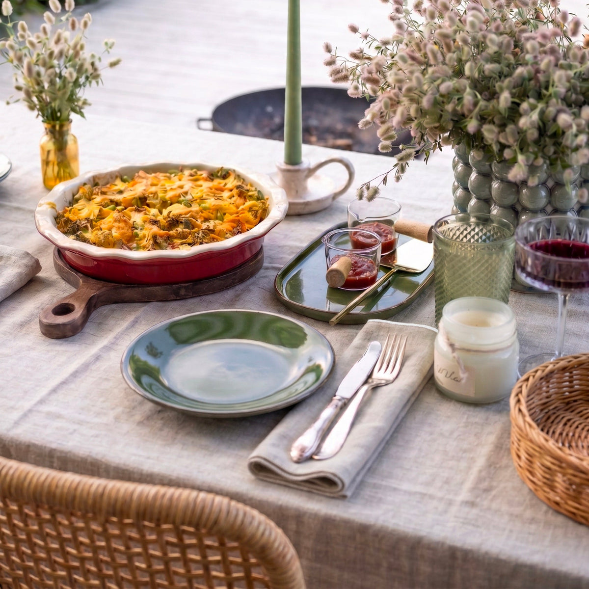 serviettes de table- naturel