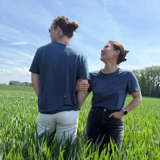 T-shirt Gabriel - Bleu Marine Lin de France