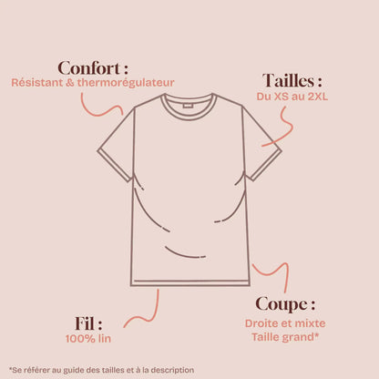 T-shirt Gabriel - Noir - Lin de France