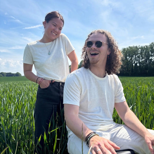 T-shirt Gabriel - Écru-Lin de France