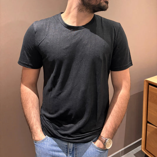 T-shirt Gabriel - Noir - Lin de France