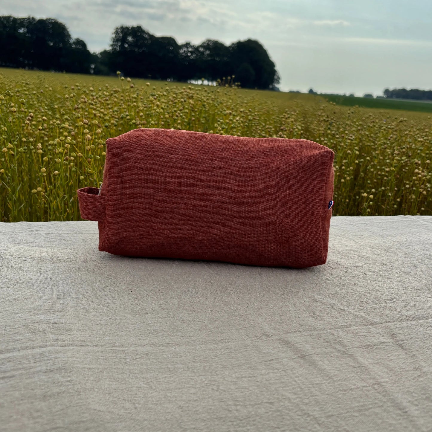 Trousse de toilette Aglaé - Cayenne Lin de France